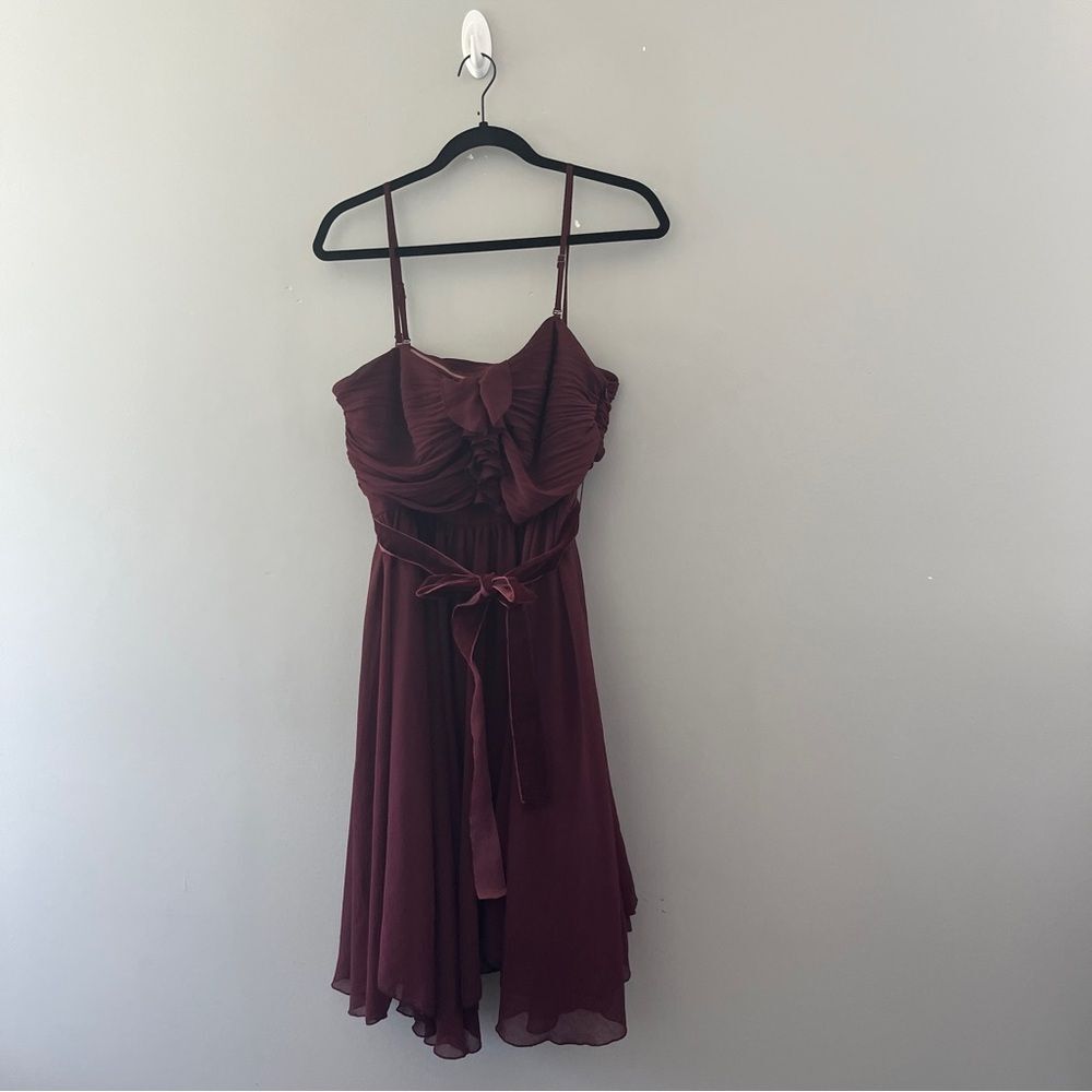 NEW A Pea in the Pod Purple Chiffon Dress Wedding Event Size Large